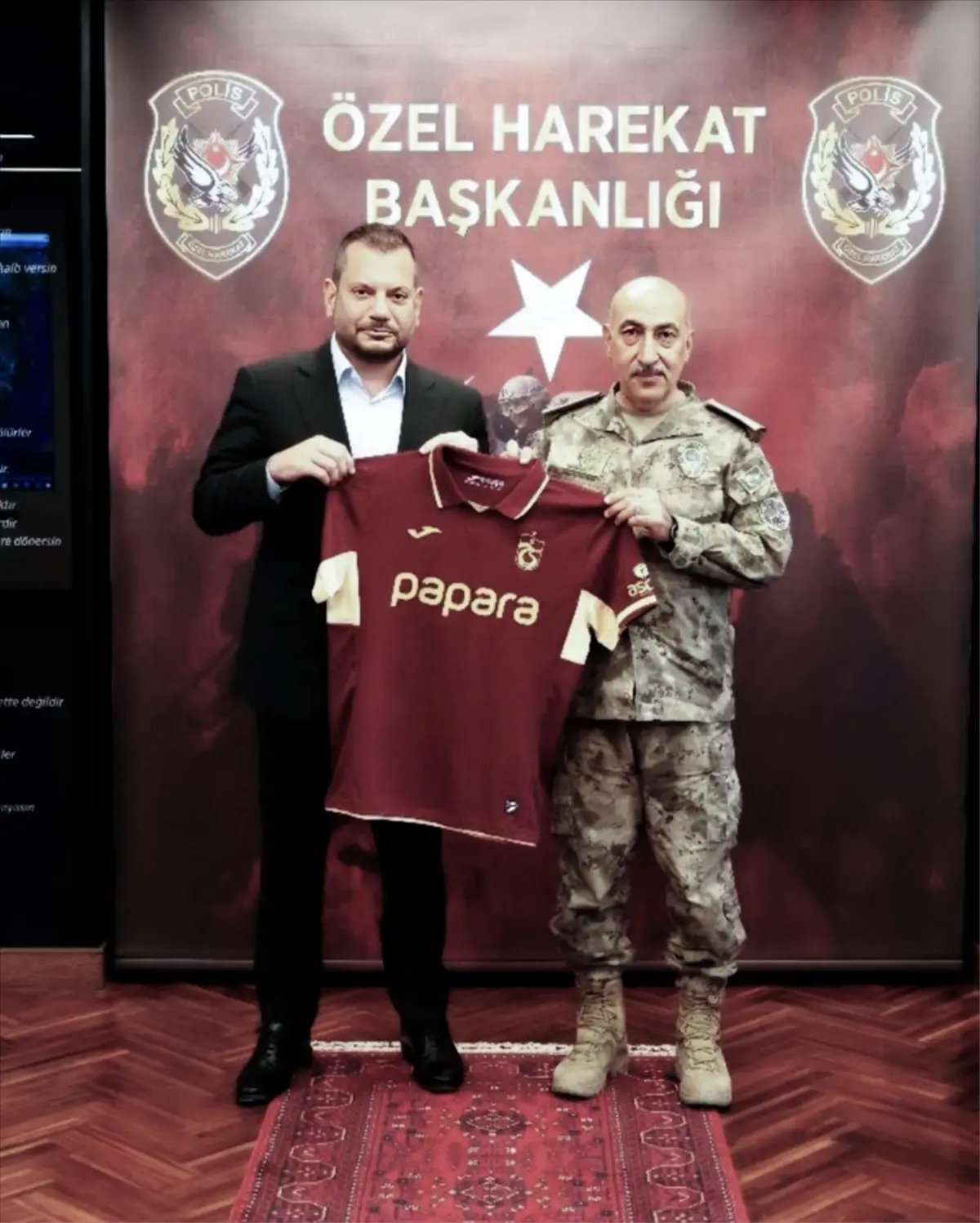Trabzonspor Başkanı Ertuğrul Doğan, Özel Harekat ve Jandarma Komutanlarını Ziyaret Etti