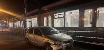 Alkollü Sürücü Tramvay Yoluna Girdi, Ehliyeti Alındı