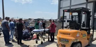 Turgutlu'da Forklift ile Motosiklet Çarpıştı: 1 Yaralı