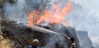 Turgutlu'da Tarım Alanında Çıkan Yangın Kontrol Altına Alındı