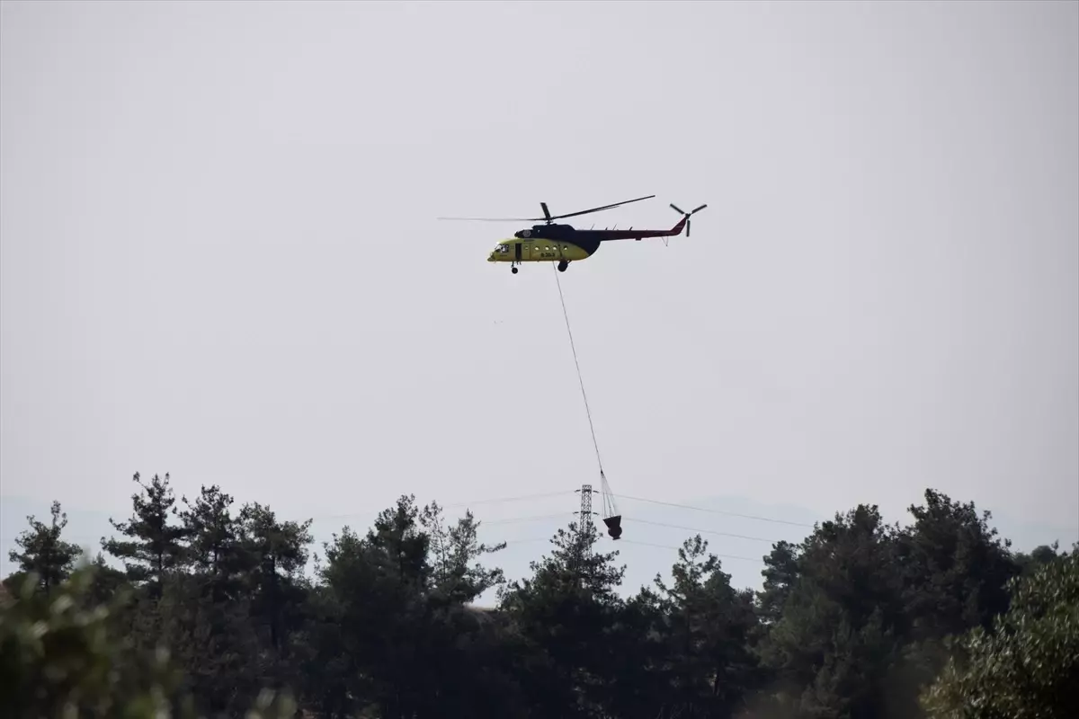 Manisa'da Tarım Arazisinden Ormana Sıçrayan Yangın Kontrol Altına Alındı