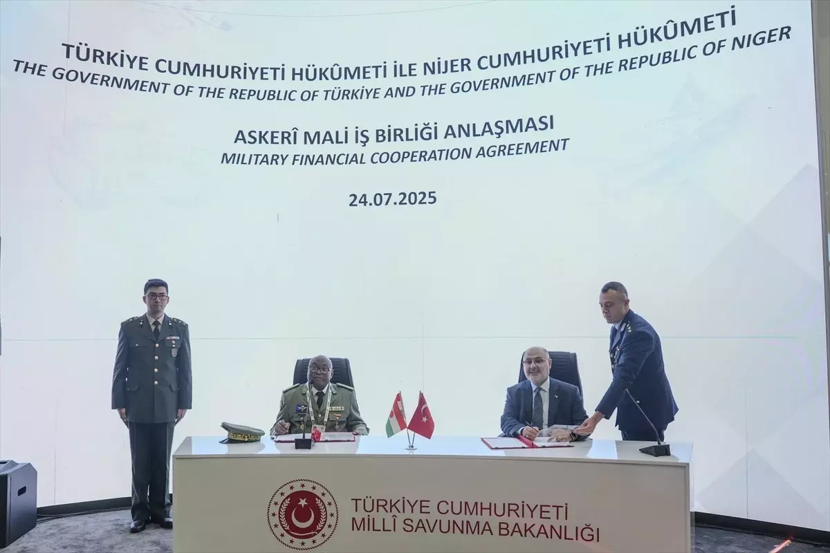 Türkiye ile Nijer arasında Askeri Mali İşbirliği Anlaşması imzalandı