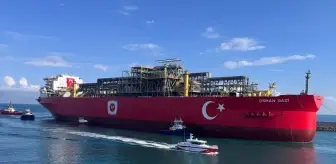 Türkiye'nin ilk yüzer doğal gaz üretim platformu Osman Gazi Filyos Limanı'nda