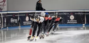 Polonya ve Türkiye Short Track Takımları, Erzurum'da Ortak Kamp Yapıyor