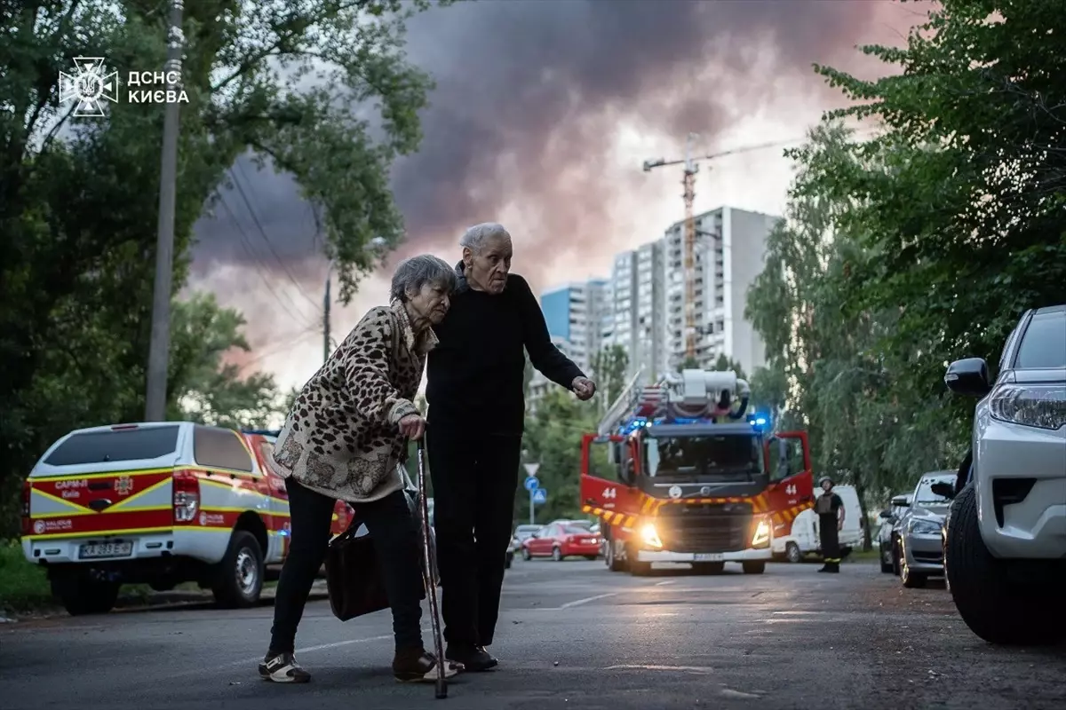 Kiev'e Yapılan Rus Saldırısında 23 Yaralı
