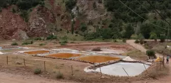 Sivas'ta 'Altın Tuz' Hasadı Devam Ediyor
