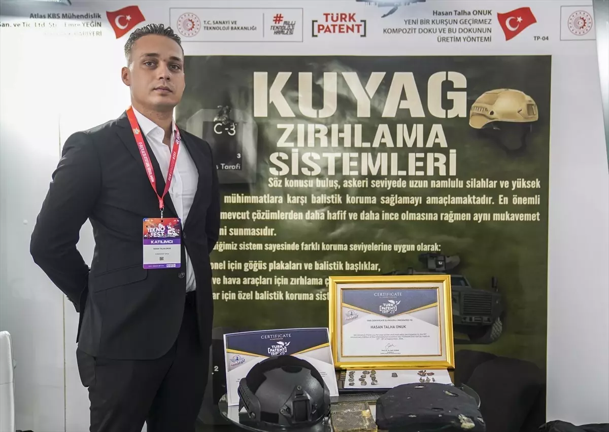 Jandarma Astsubay Onuk, Yenilikçi Zırhlama Sistemini TEKNOFEST'te Tanıttı
