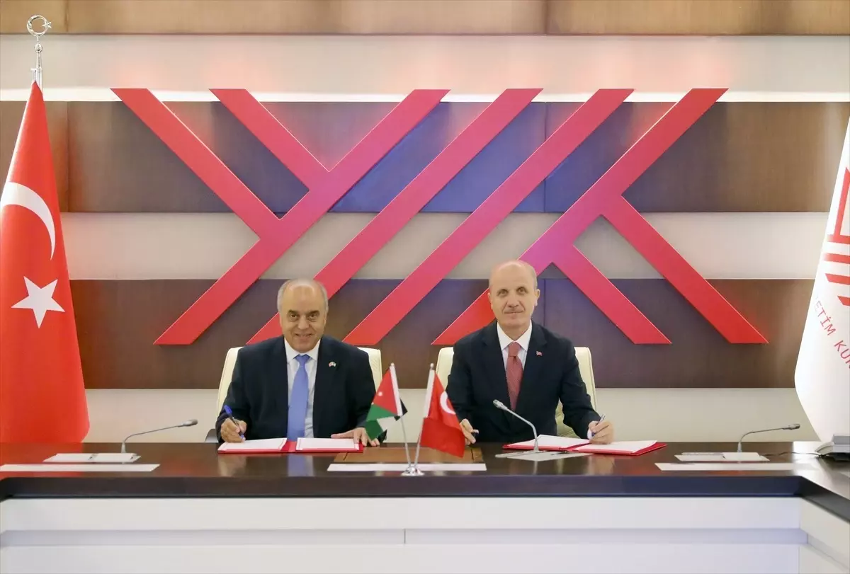 YÖK, Ürdün Yükseköğretim ve Bilimsel Araştırma Bakanlığı ile mutabakat zaptı imzaladı