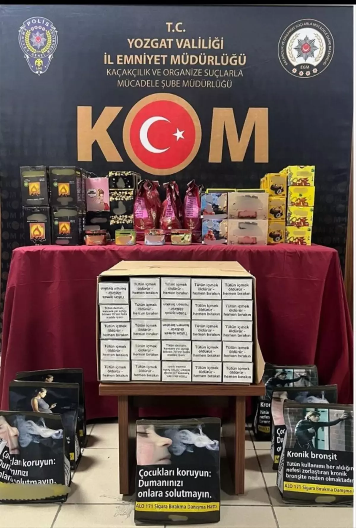 Yozgat'ta Kaçak Tütün Operasyonu: 15 Bin 650 Makaron Ele Geçirildi