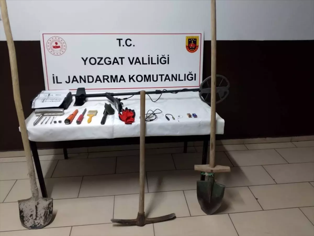 Yozgat'ta İzinsiz Kazı Yapan İki Şüpheli Gözaltında