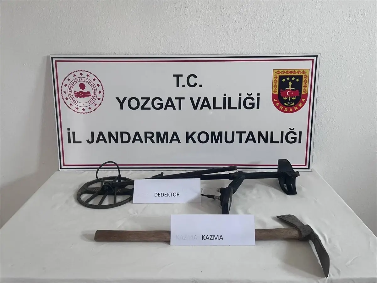 Yozgat'ta İzinsiz Kazı Yapan Zanlı Gözaltına Alındı