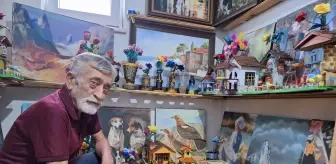 78 Yaşındaki Emekli İşçi, Hobi Olarak Resim Yaparak Sanata Adım Attı
