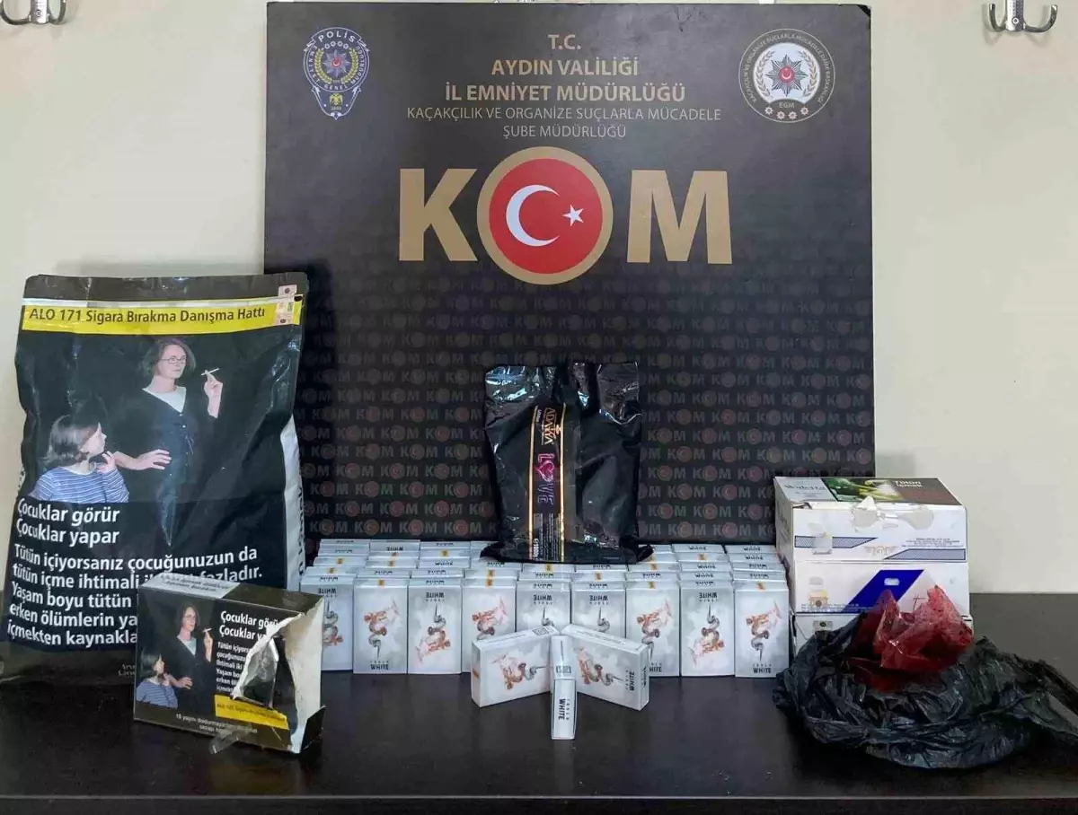 Aydın'da Kaçak Tütün Operasyonu: 8 Şüpheli Yakalandı