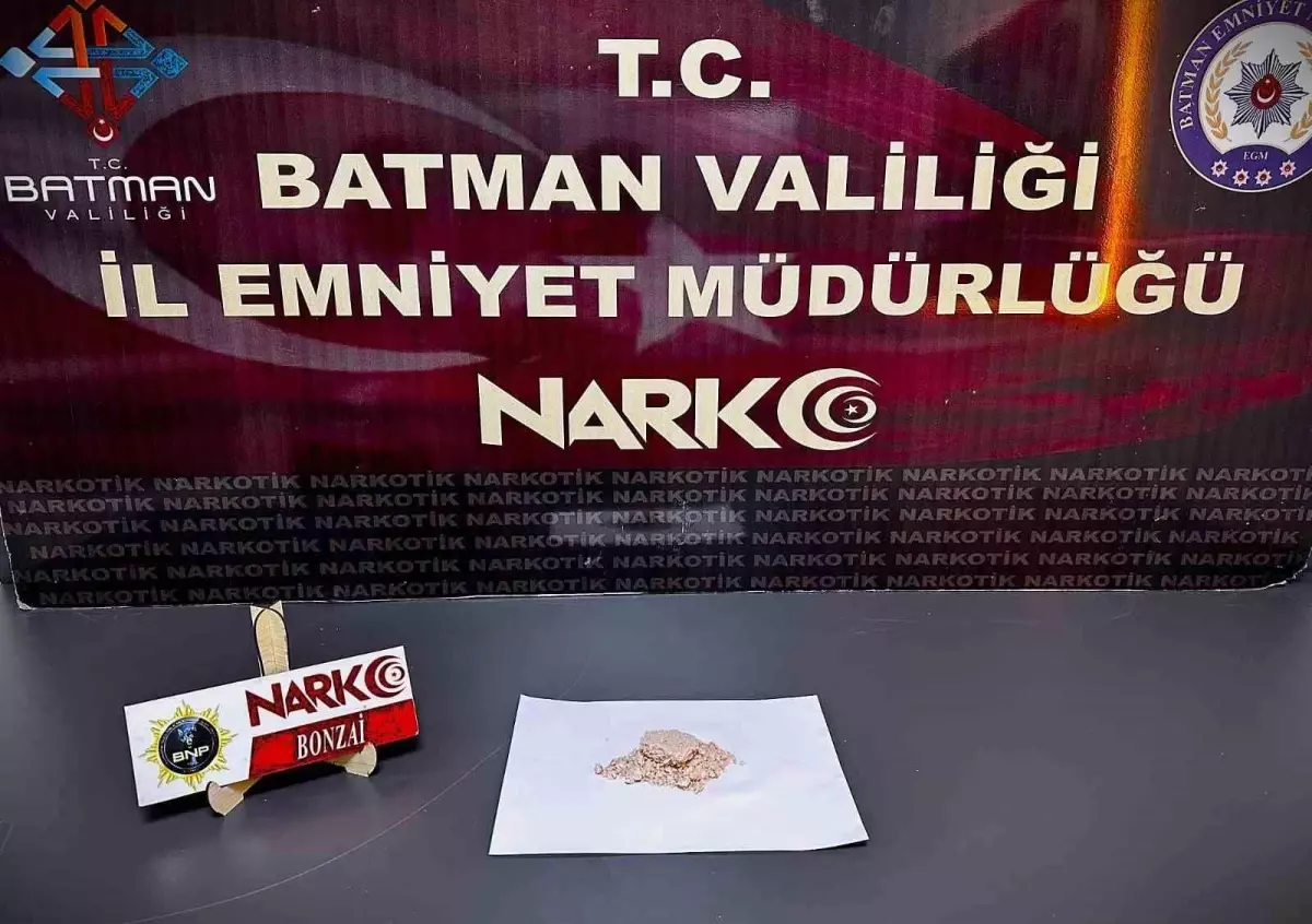 Batman'da Uyuşturucu Operasyonu: 2 Tutuklama