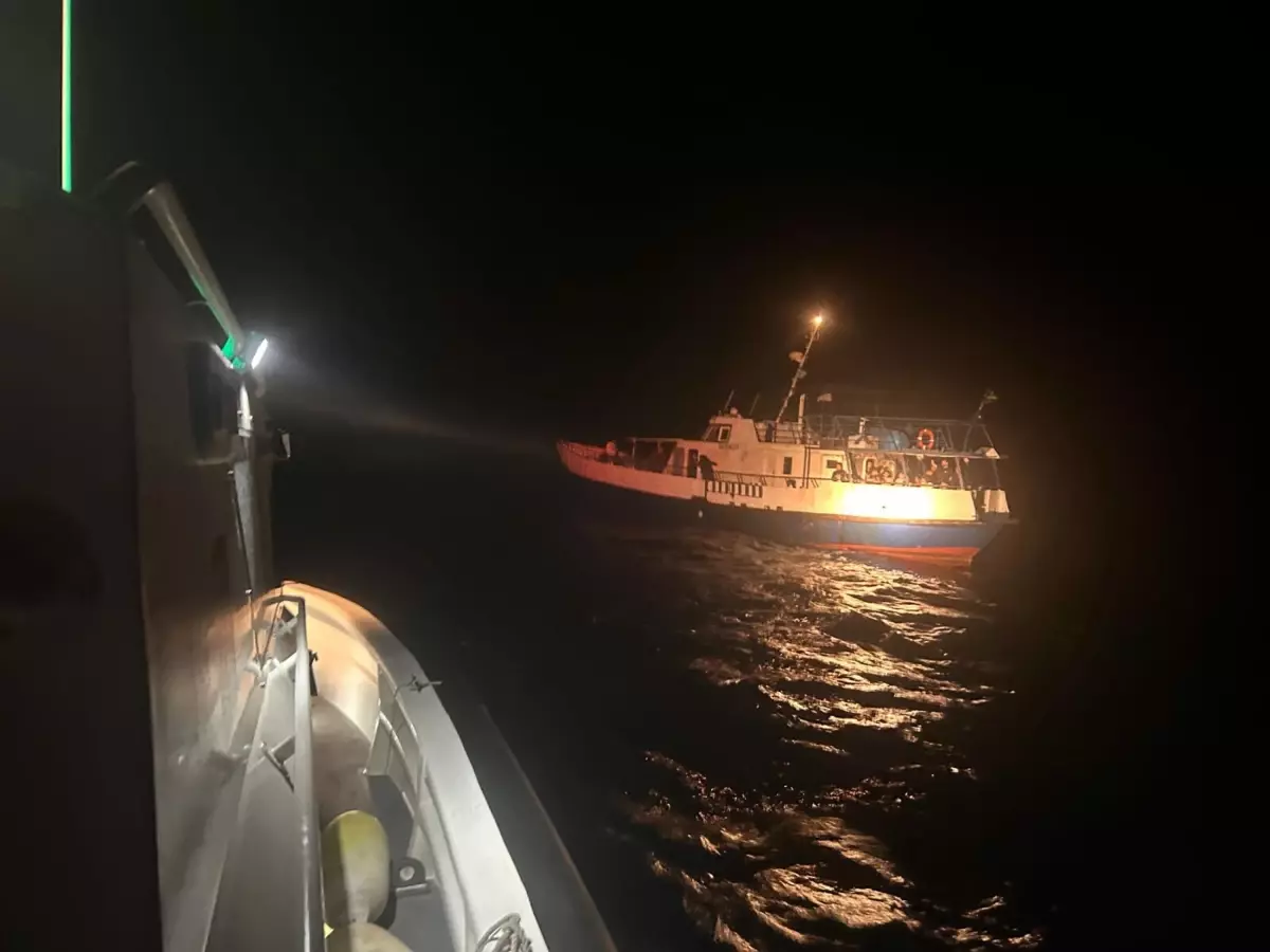 Datça Açıklarında 93 Kaçak Göçmen ve 3 Şüpheli Yakalandı