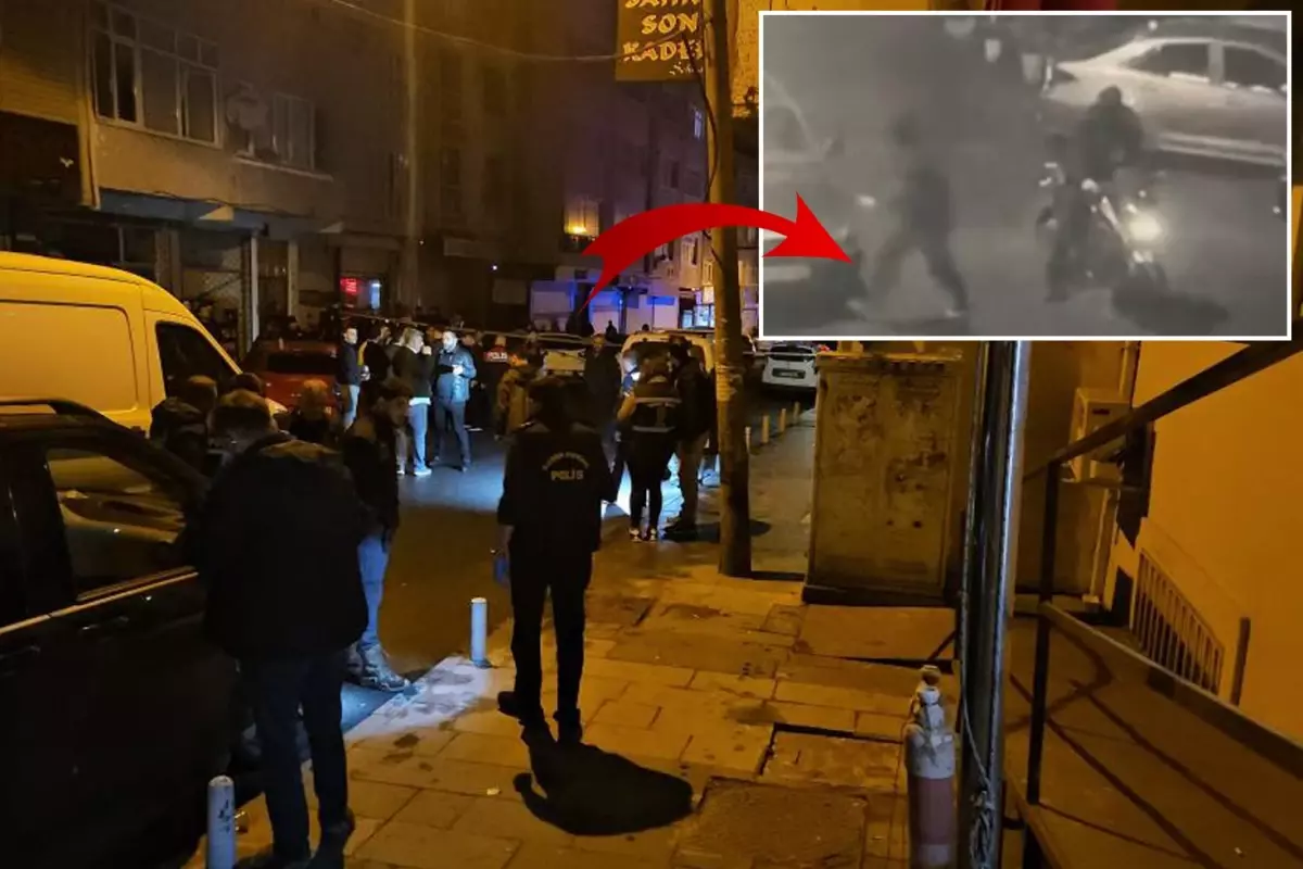 Kağıthane'de eğlence mekanına el bombalı saldırı kamerada