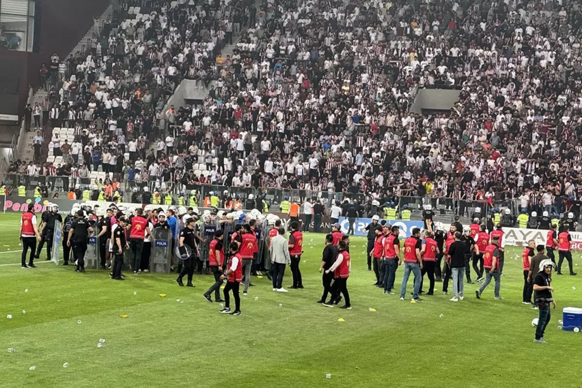 Olaylı maç sonrası TFF'den ilk açıklama: Hükmene doğru giden bir süreç var