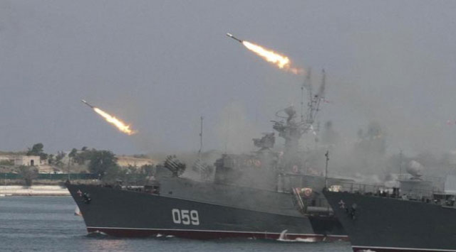 Military exercises as a show of force from Russia in the Baltic Sea