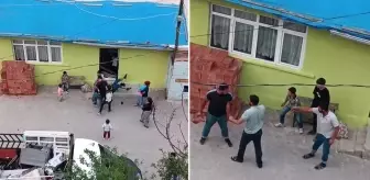 Tuğla ve yumruklarla birbirlerine saldırdılar