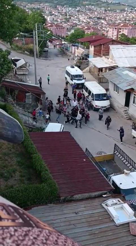 They attacked each other with bricks and fists