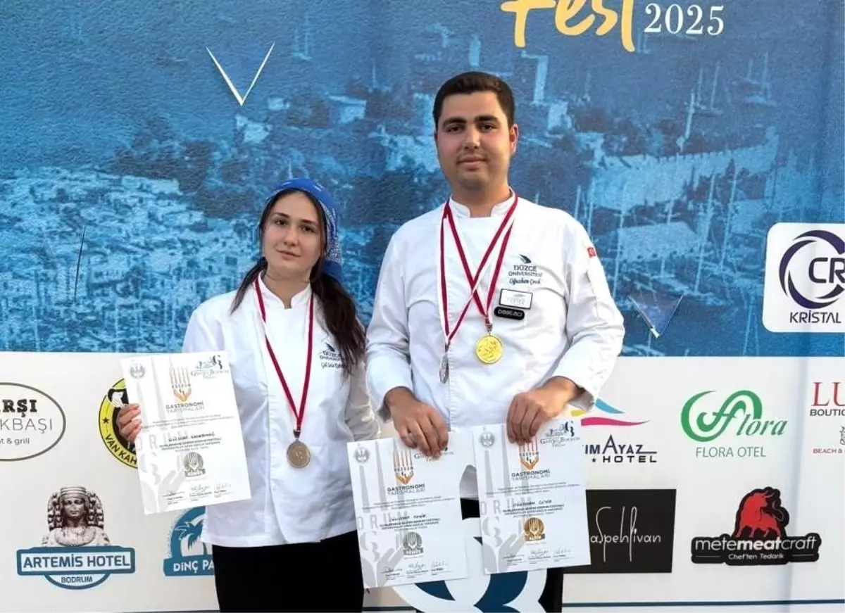 Düzce Üniversitesi Gastronomi Öğrencilerinden Uluslararası Başarı