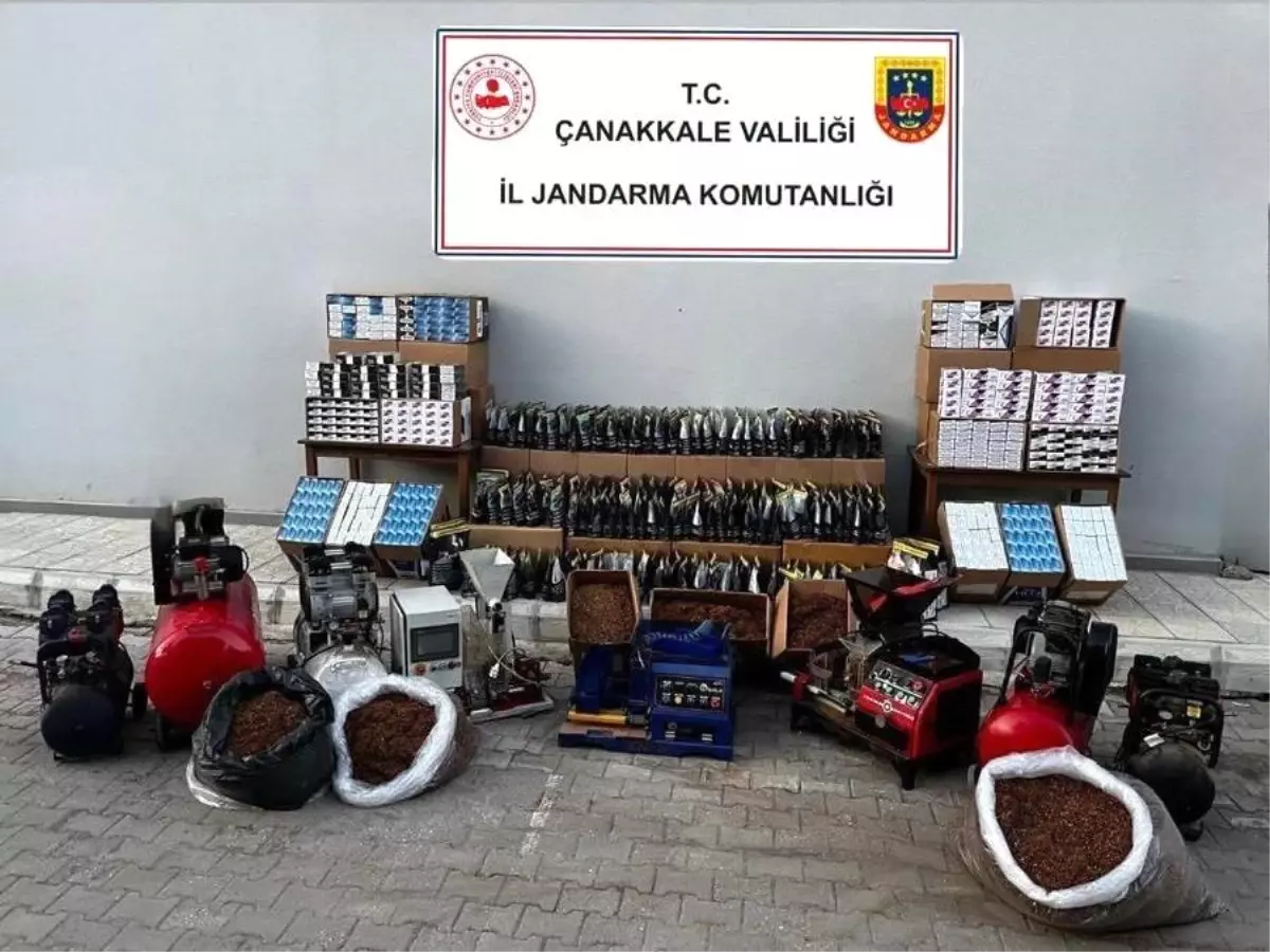 Çanakkale'de 157 Kilogram Kaçak Tütün Ele Geçirildi