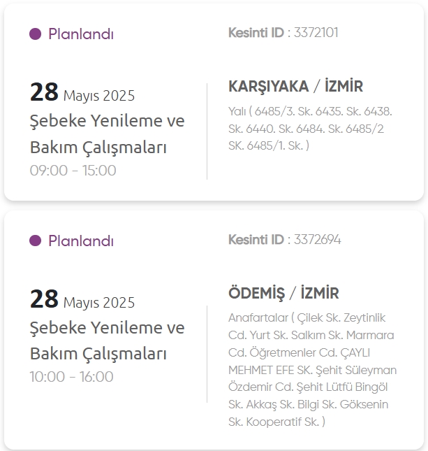 İzmir GEDİZ elektrik kesintisi! 28 Mayıs İzmir'de elektrik kesintisi ne zaman bitecek, elektrikler ne zaman gelecek?