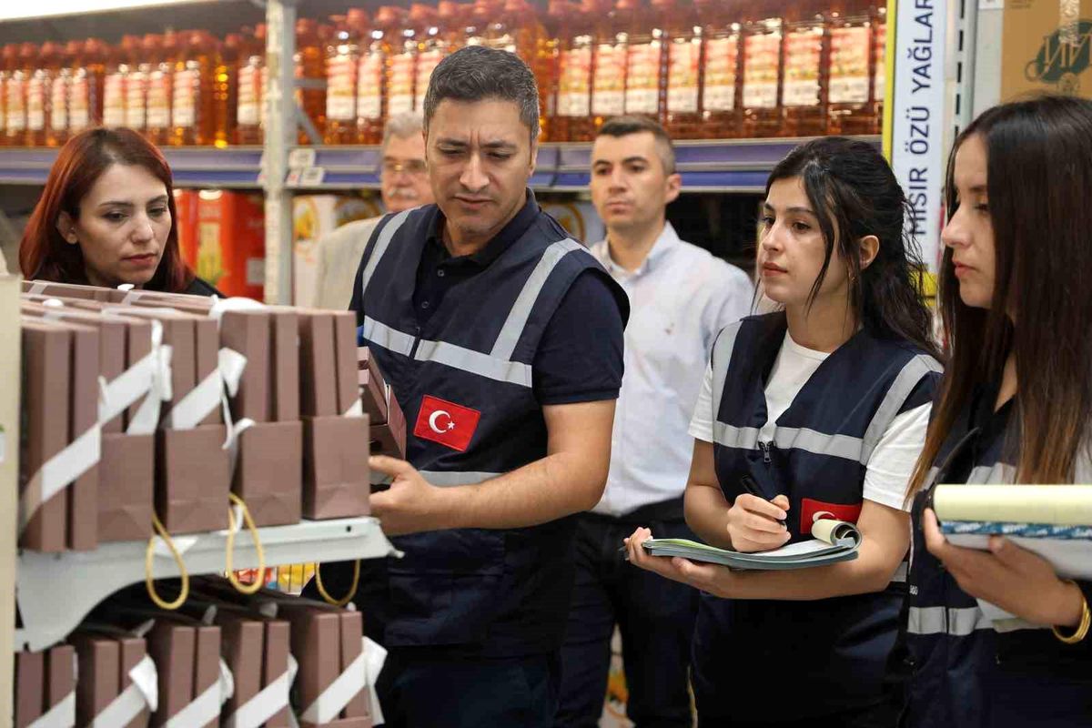 Konya'da Kurban Bayramı Öncesi Marketlerde Etiket Denetimi