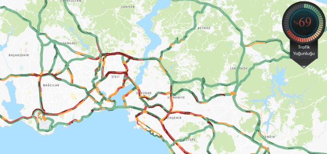 Trafik durumu haritası (CANLI) 28 Mayıs İstanbul'da trafik yoğunluğu yüzde kaç?