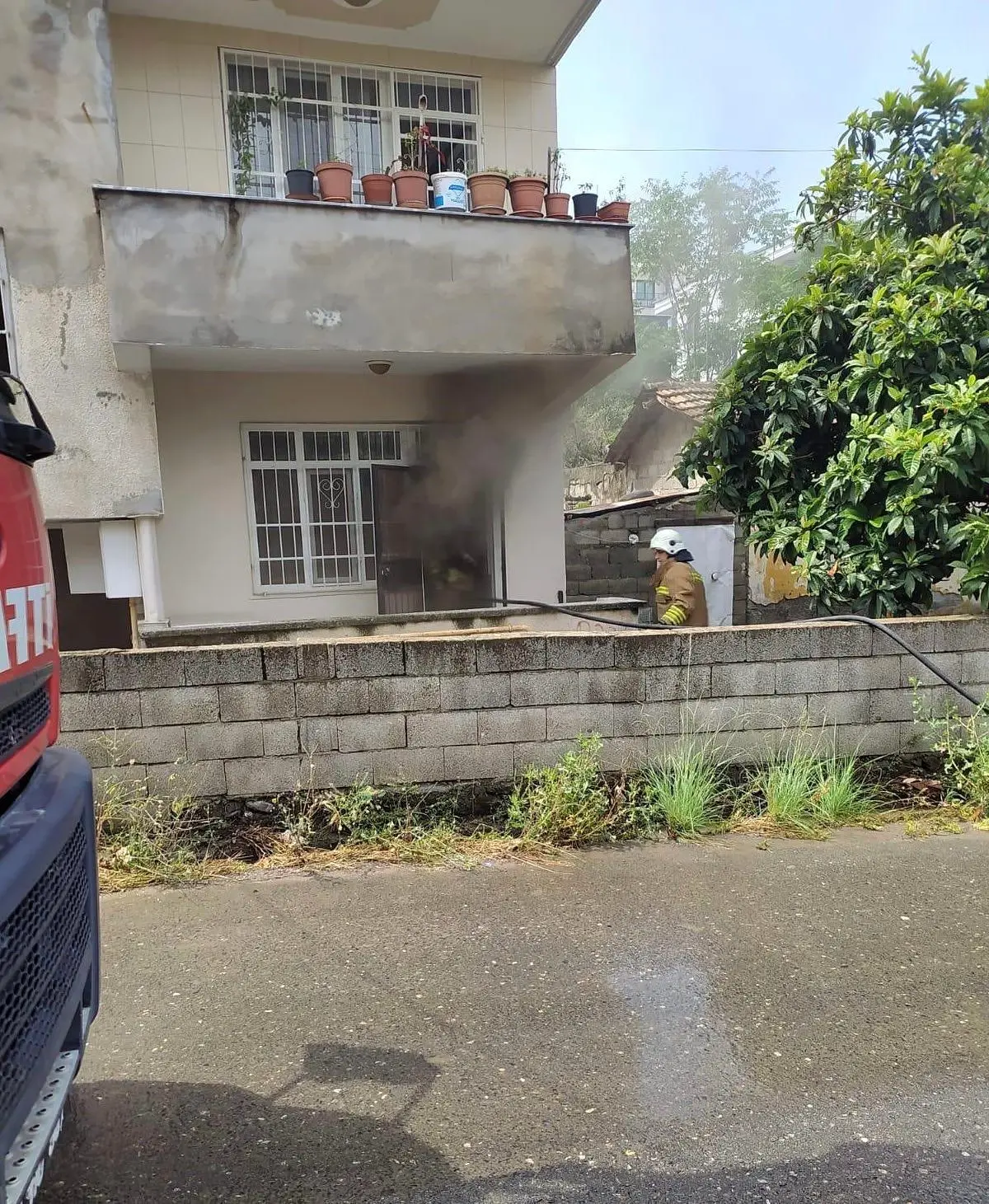 Hatay'da Müstakil Evde Yangın
