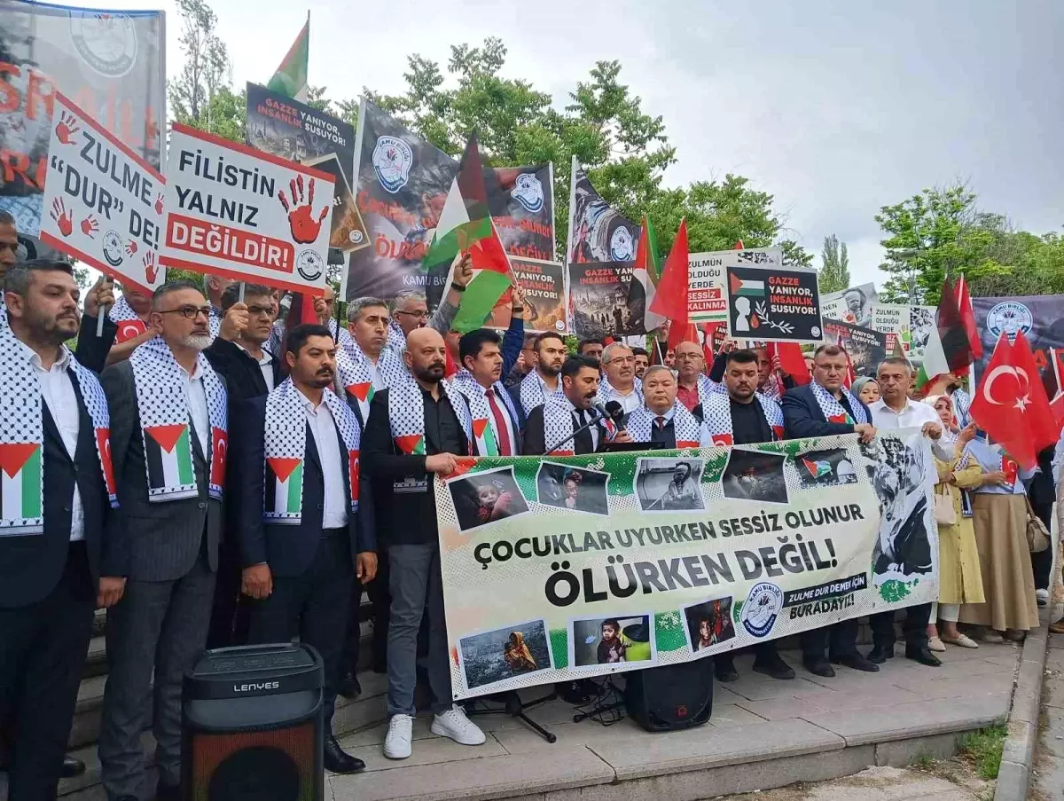 Ankara'da İsrail'in Saldırılarına Protesto: 'Soykırıma Son Verin!'