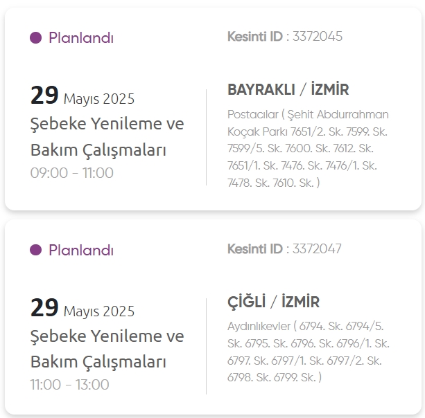 İzmir GEDİZ elektrik kesintisi! 29 Mayıs İzmir'de elektrik kesintisi ne zaman bitecek, elektrikler ne zaman gelecek?