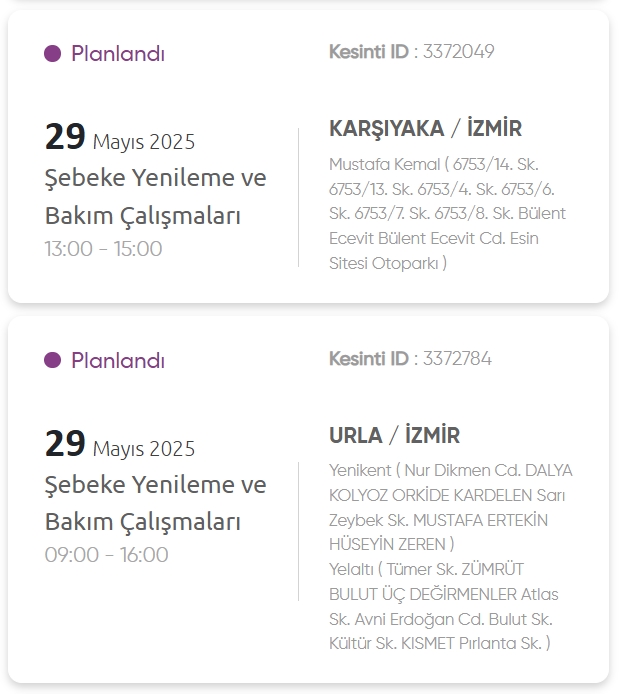 İzmir GEDİZ elektrik kesintisi! 29 Mayıs İzmir'de elektrik kesintisi ne zaman bitecek, elektrikler ne zaman gelecek?