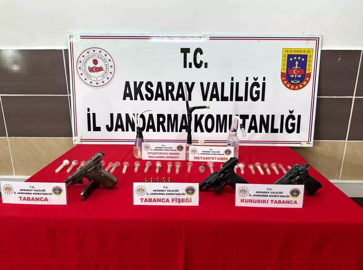 Aksaray'da Uyuşturucu ve Silah Operasyonu: Yarım Kilo Uyuşturucu Ele Geçirildi