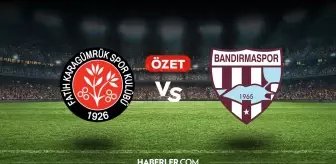 Karagümrük Bandırmaspor maç özeti ve golleri! (VİDEO) Karagümrük Bandırmaspor geniş özeti! Golleri kim attı, maç kaç kaç bitti?