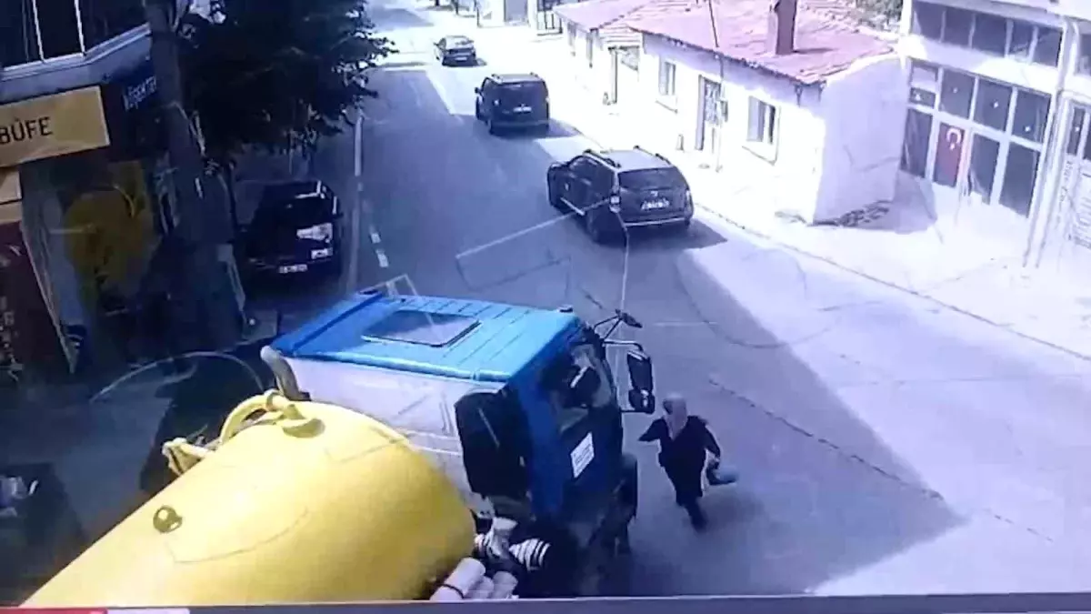 Tekirdağ'da vidanjörün kadını ezdiği anlar kamerada