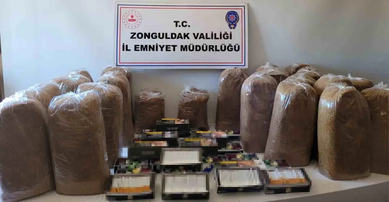 Zonguldak'ta Kaçak Tütün Operasyonu: 113 Kilogram Kıyılmış Tütün Ele Geçirildi