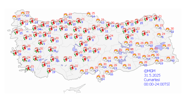 ANKARA HAVA DURUMU | 31 Mayıs Ankara'da hava nasıl olacak? Ankara günlük ve 5 günlük hava durumu tahmini!
