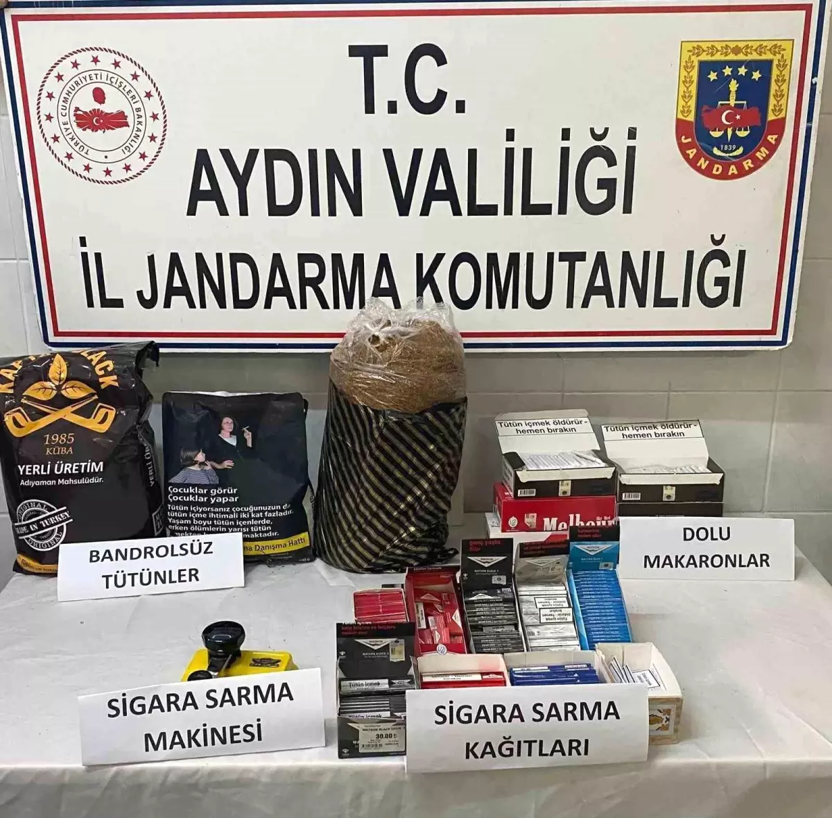 Didim'de Sigara Kaçakçılığı Operasyonu: Malzemeler Ele Geçirildi