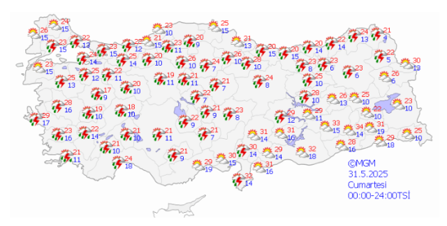 İSTANBUL HAVA DURUMU | 31 Mayıs İstanbul'da hava nasıl olacak? İstanbul günlük ve 5 günlük hava durumu tahmini!