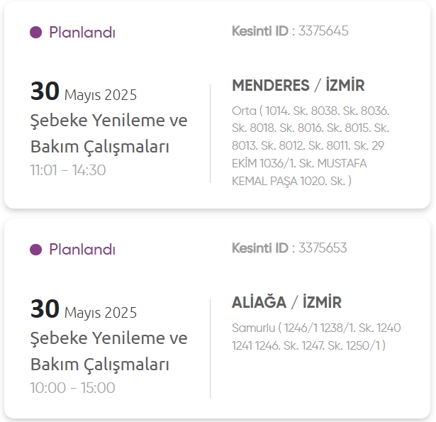 İzmir GEDİZ elektrik kesintisi! 30 Mayıs İzmir'de elektrik kesintisi ne zaman bitecek, elektrikler ne zaman gelecek?