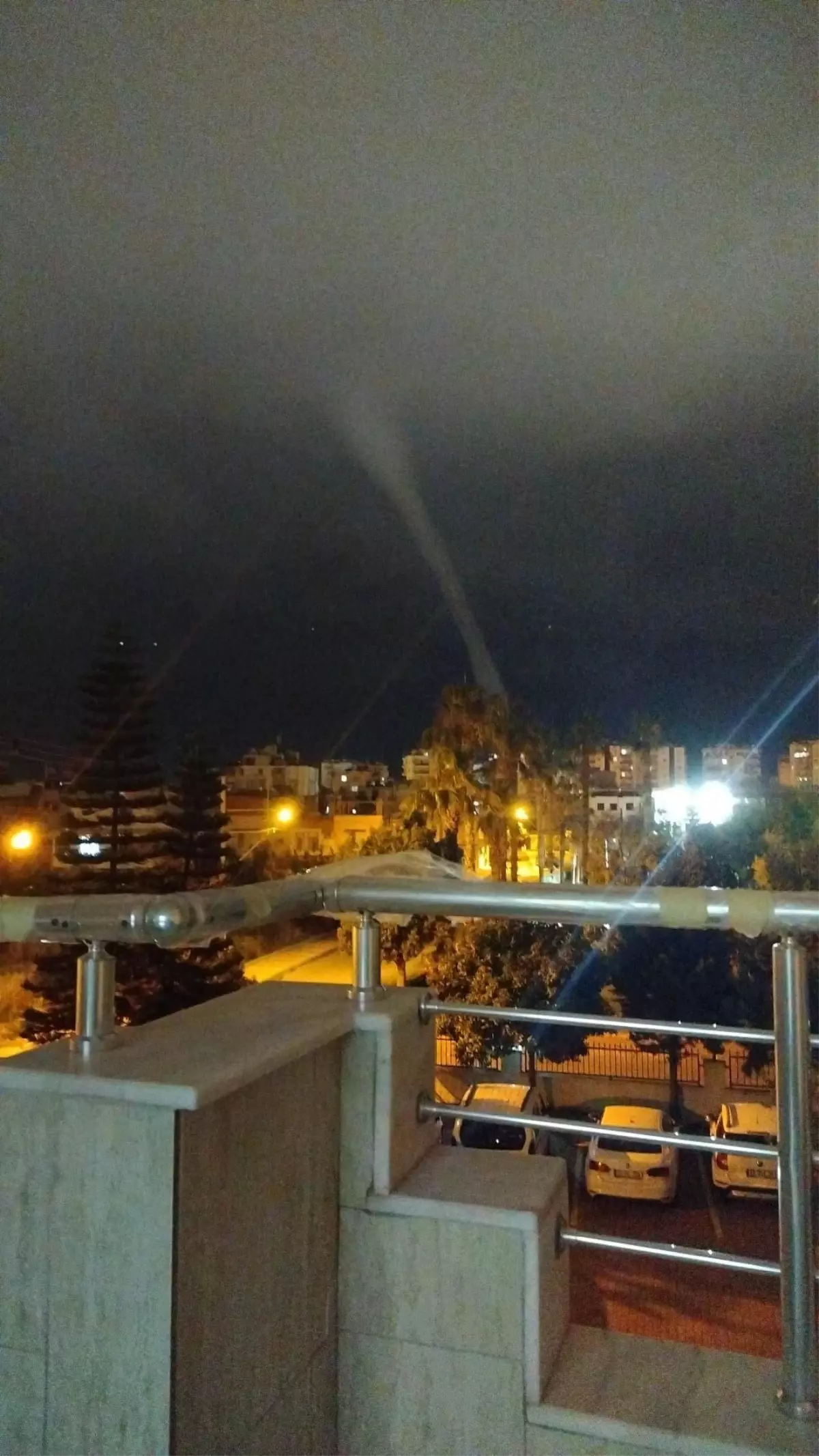 Mersin'de Denizde Hortum Oluştu