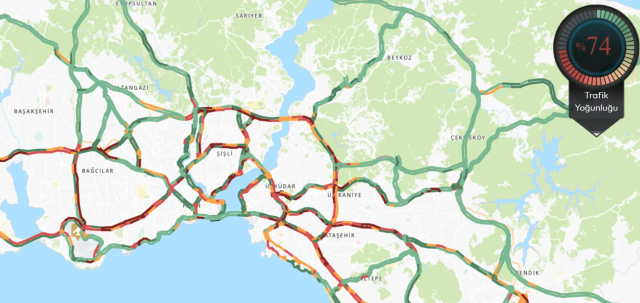 Trafik durumu haritası (CANLI) 30 Mayıs İstanbul'da trafik yoğunluğu yüzde kaç?
