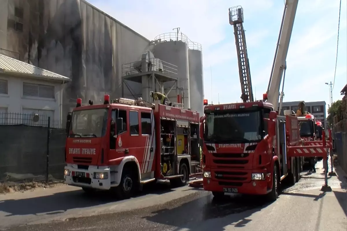 Tuzla'da fabrika yangını panik yarattı