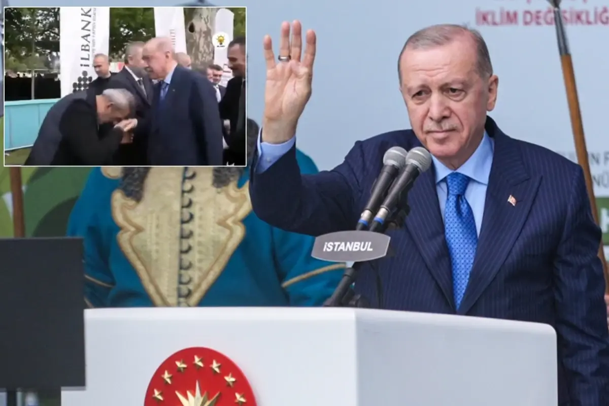 Yavuz Bingöl'ün Cumhurbaşkanı Erdoğan'ın elini öptüğü anlar olay oldu