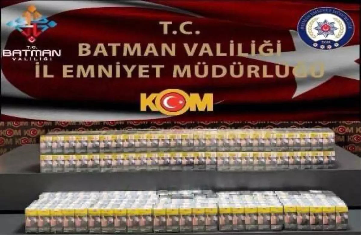 Batman'da Kaçak Sigara Operasyonu: 1 Şüpheli Gözaltında