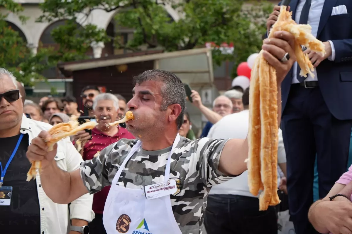 Börek yeme yarışması için günlerce aç kaldılar