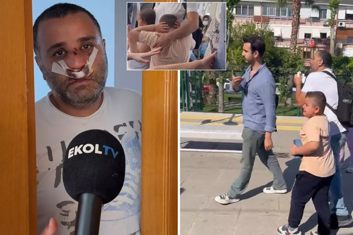 Çocuklarının gözü önünde dövülen baba sessizliğini bozdu