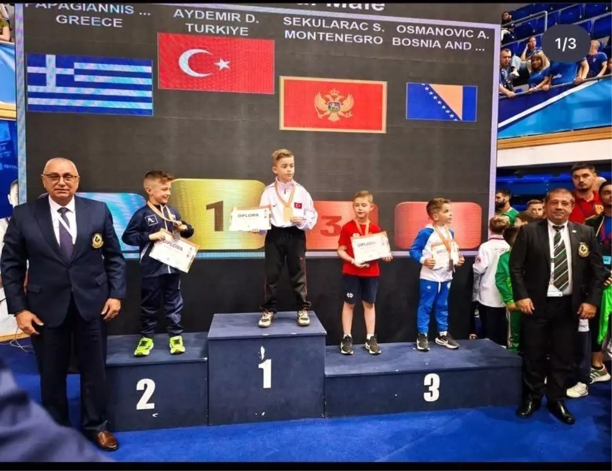 Deniz Aydemir Balkan Karate Şampiyonası'nda Altın Madalya Kazandı