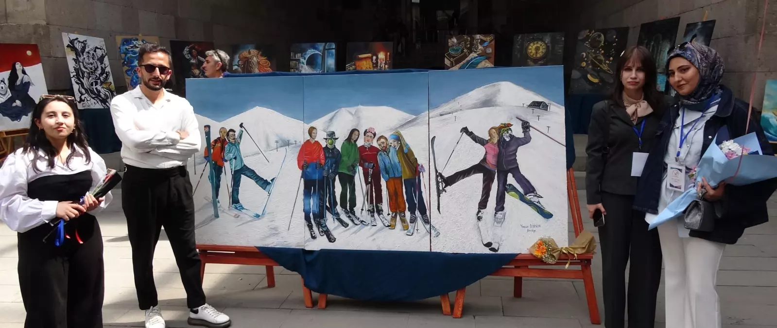 Palandöken'de Sanat İkonlarıyla Kış Turizmi Tanıtımı